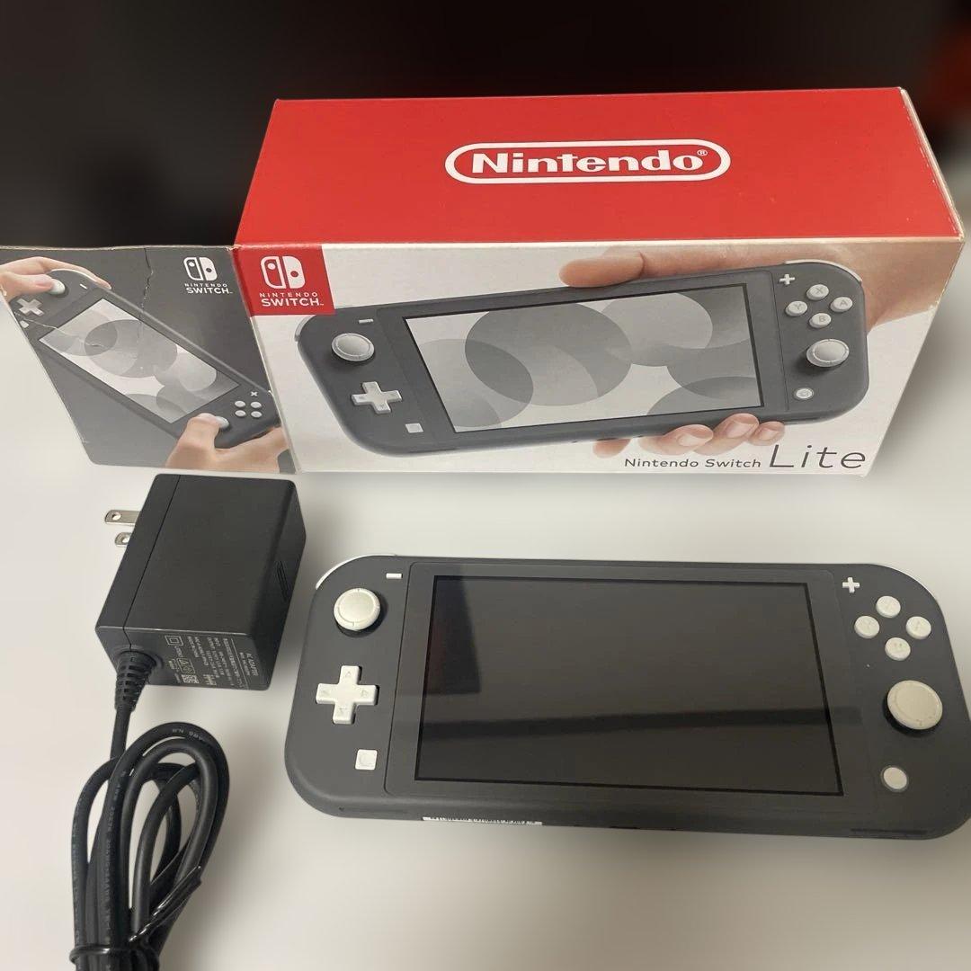Nintendo Switch Lite グレー　ポケモンスカーレットソフト付