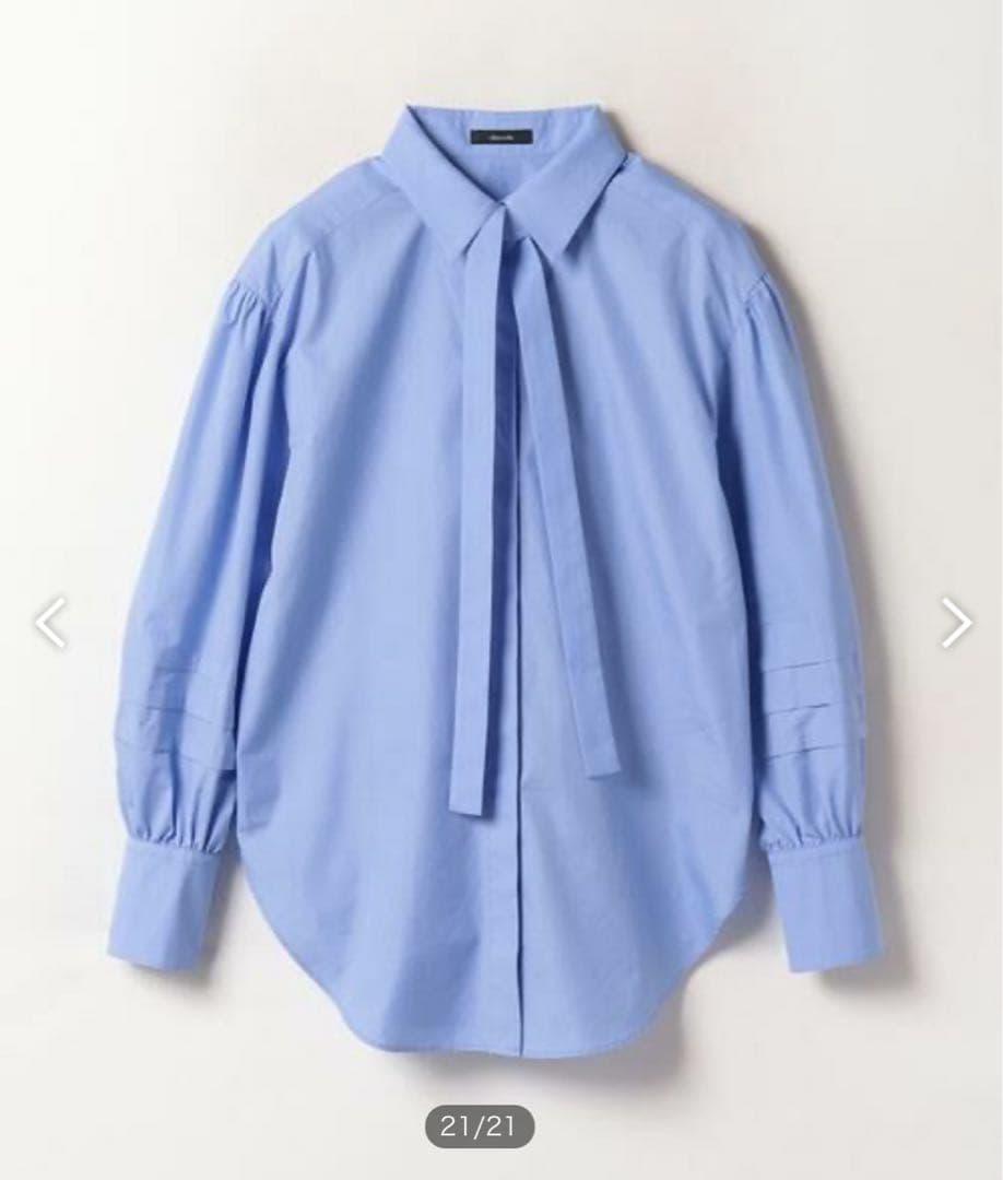 【美品】アルアバイル　レイヤードタックスリーブシャツ・タック・タイ ・23SS