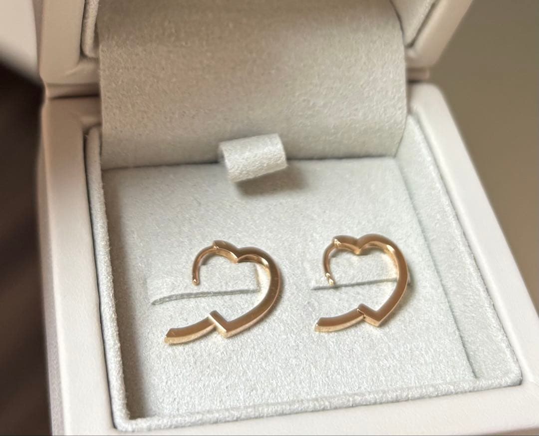 専用＊ REPOSSI レポシ アンティフェール K18PG ハートミニピアス