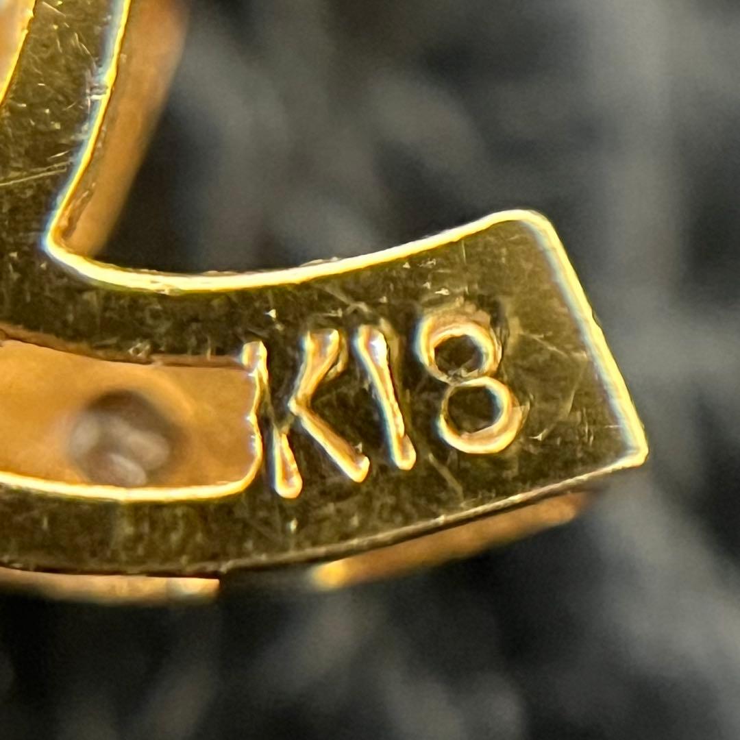 (C102909)K18 YG ネックレストップ ダイヤモンド0.1ct 18金