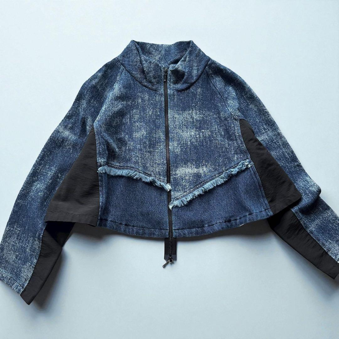 芽風 MEFU 2025年モデル デニム切替ジャケット 未使用 タグ付