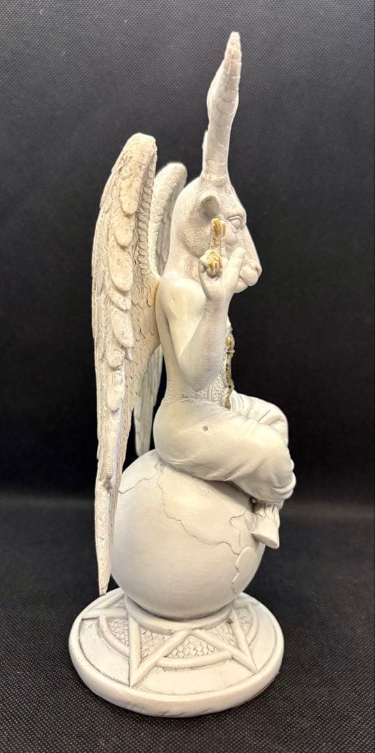 バフォメット像26cm2体セットエリファスレヴィ　テンプル騎士団バホメット置物