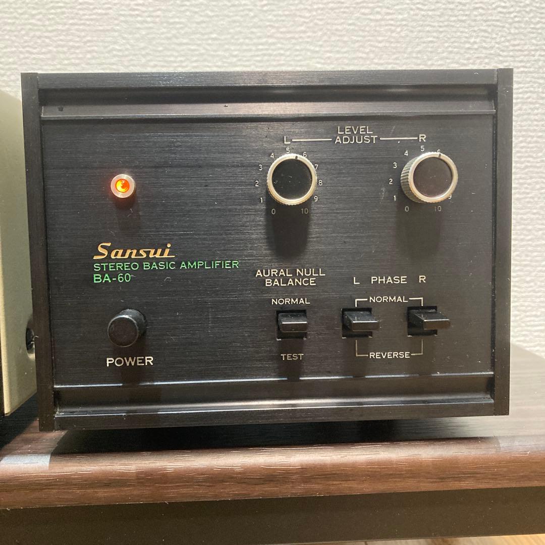 SANSUI BA-60(パワーアンプ)+CD-5 (チャンネルディバイダー)