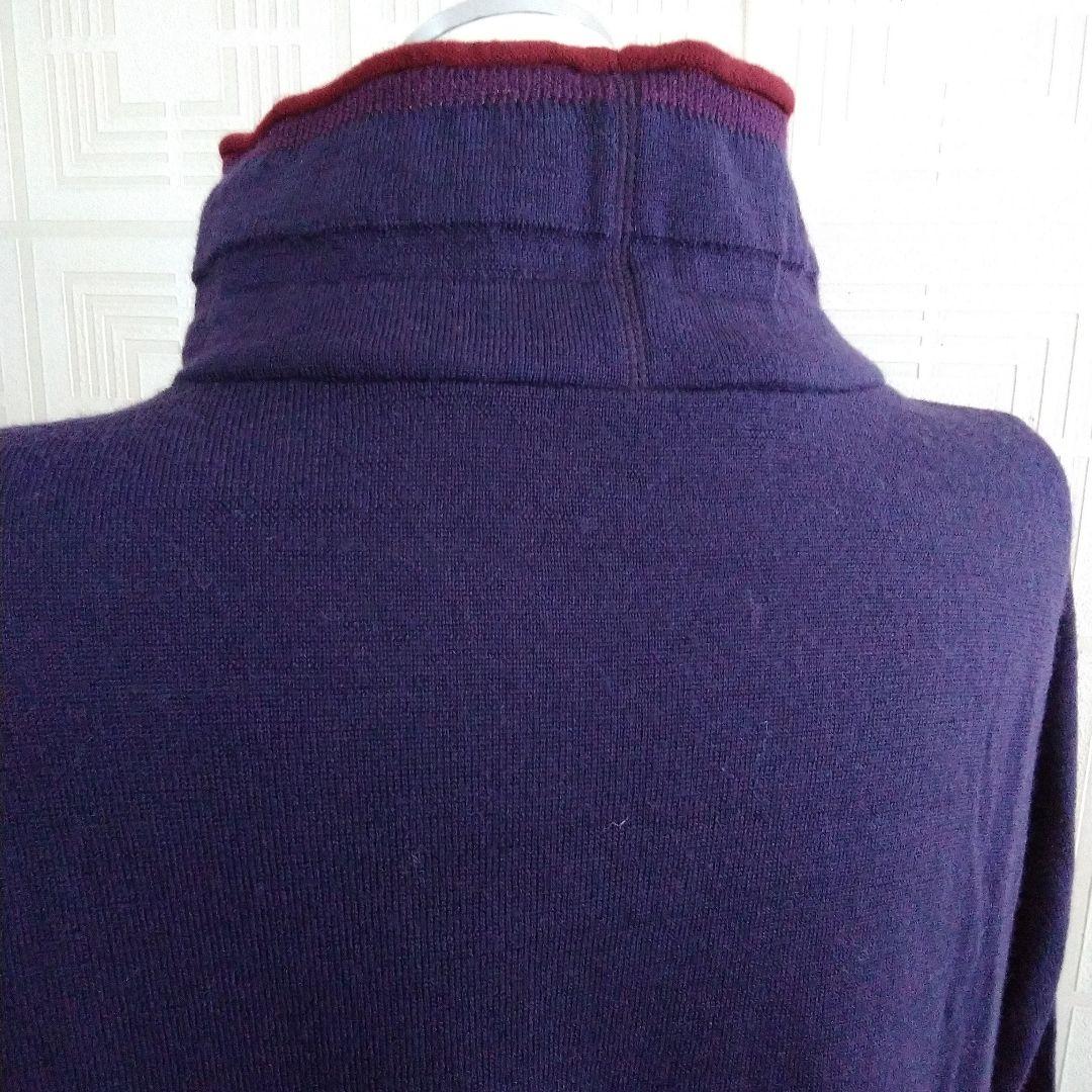 専用/センソユニコmic ★紫色 ハイネック ニットワンピース美品