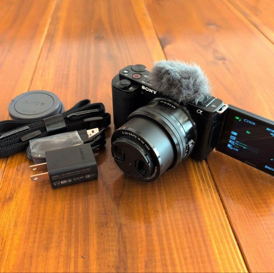 SONY ZV-E10 ミラーレスカメラ 4K動画撮影　本体、レンズ