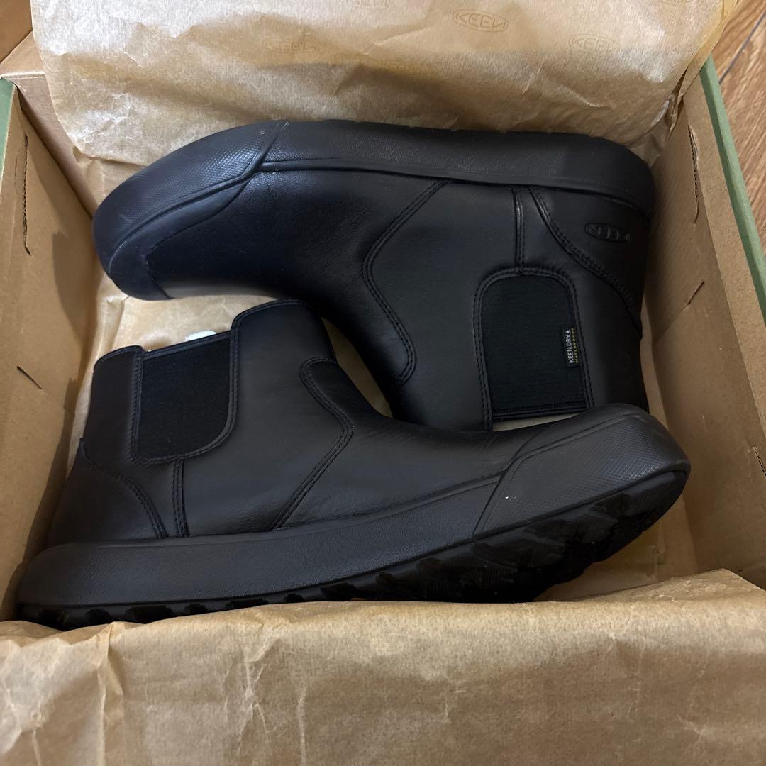 KEEN ブーツ エレナチェルシー黒