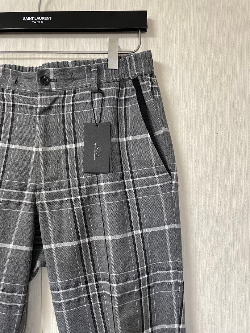 5351 pour les hommesデザインチェックパンツ shellac