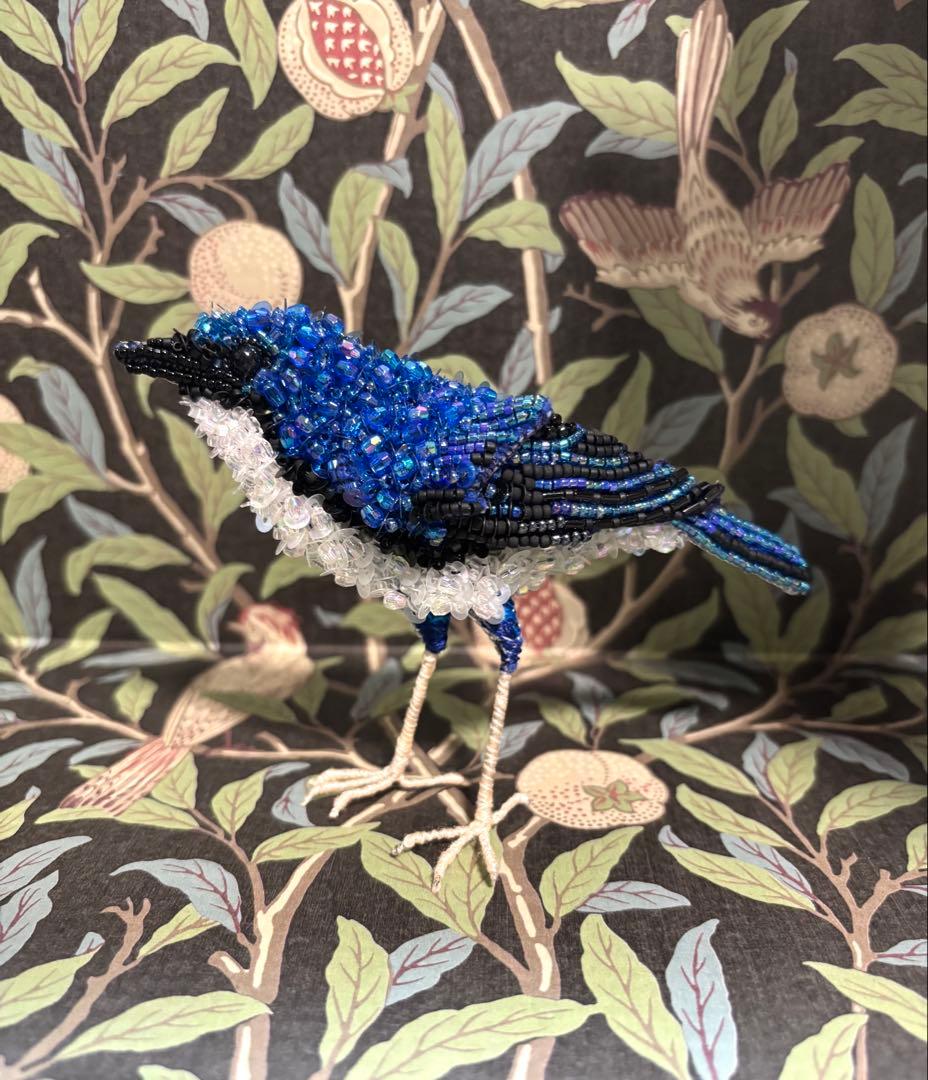 【コルリ】ビーズ刺繍ブローチバッグチャーム