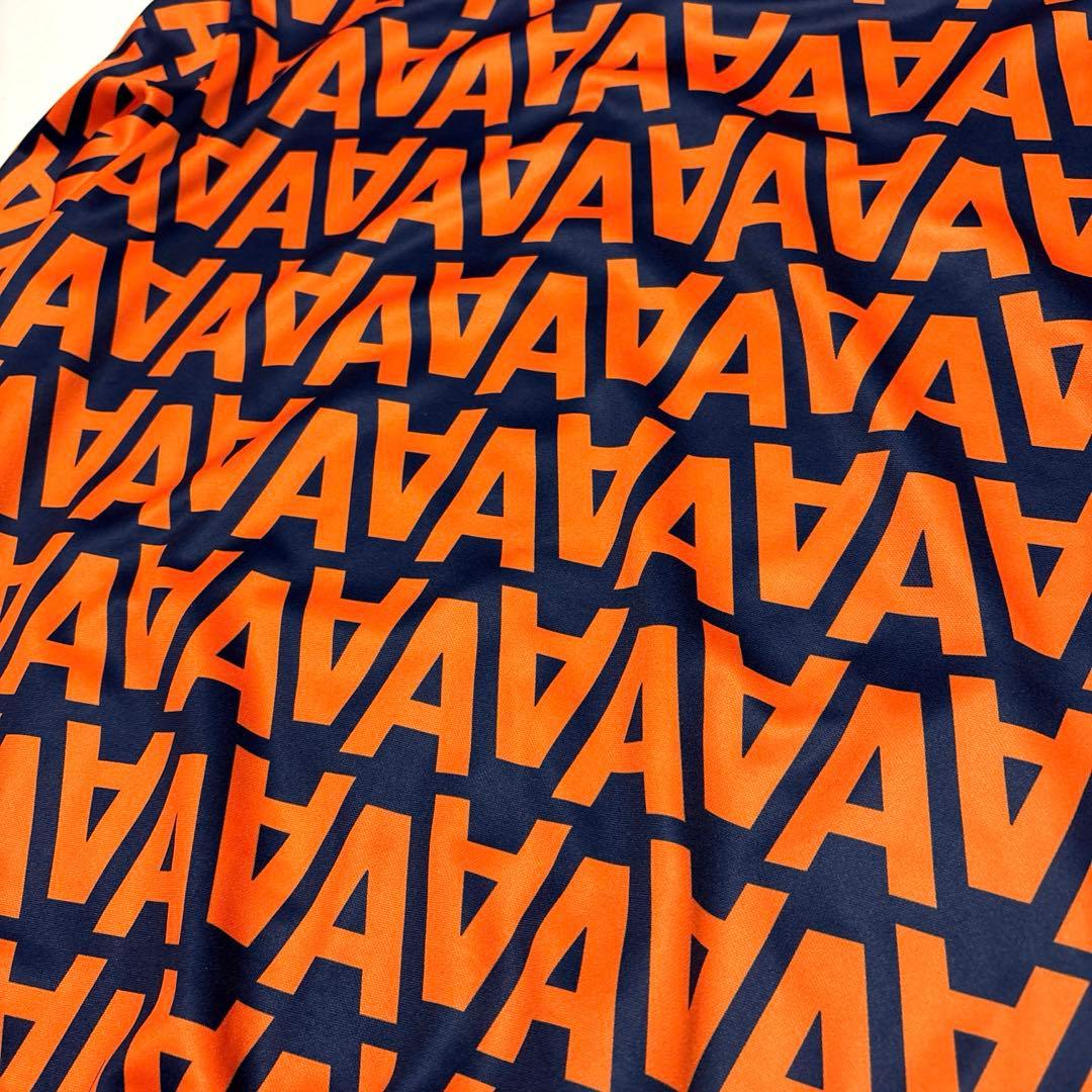 美品　アルチビオ　ゴルフ用ジャケット　総柄　オレンジ/ネイビー サイズ50