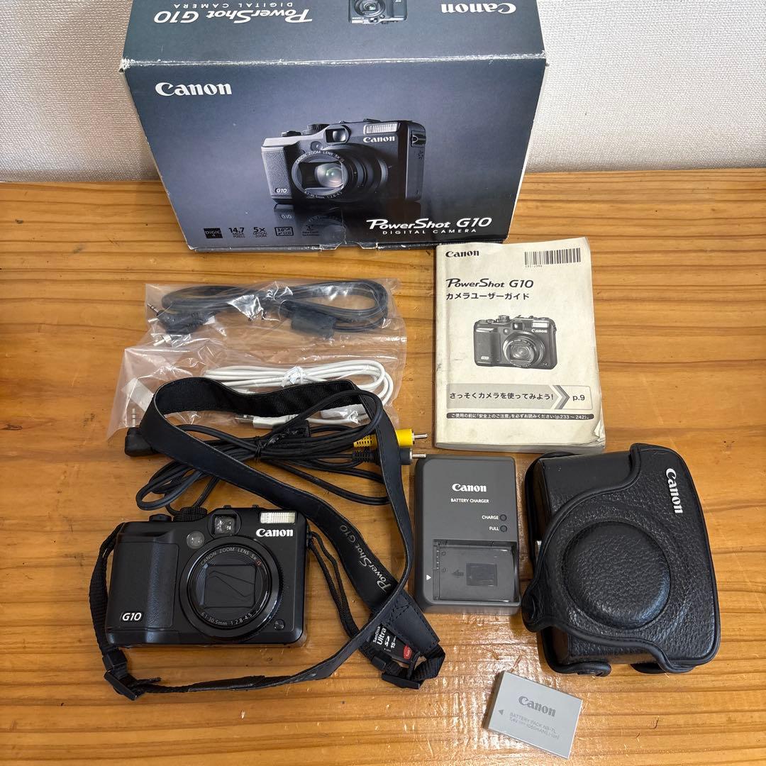 Canon G10 コンパクトデジタルカメラ　キヤノン　美品　純正ケース付き