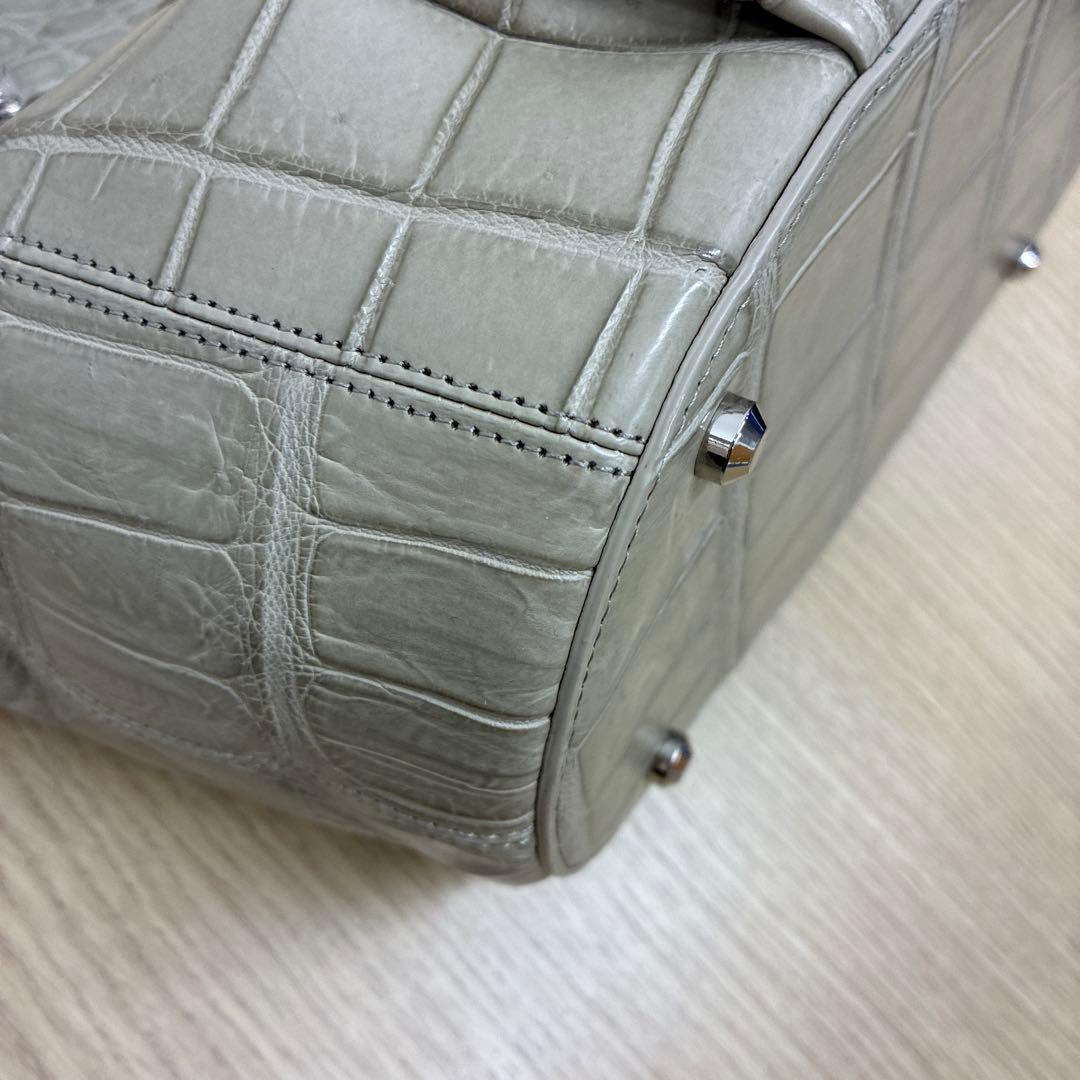 BAGFAN JRA 本クロコダイル レザートート 高級バッグ 正規タグ付き