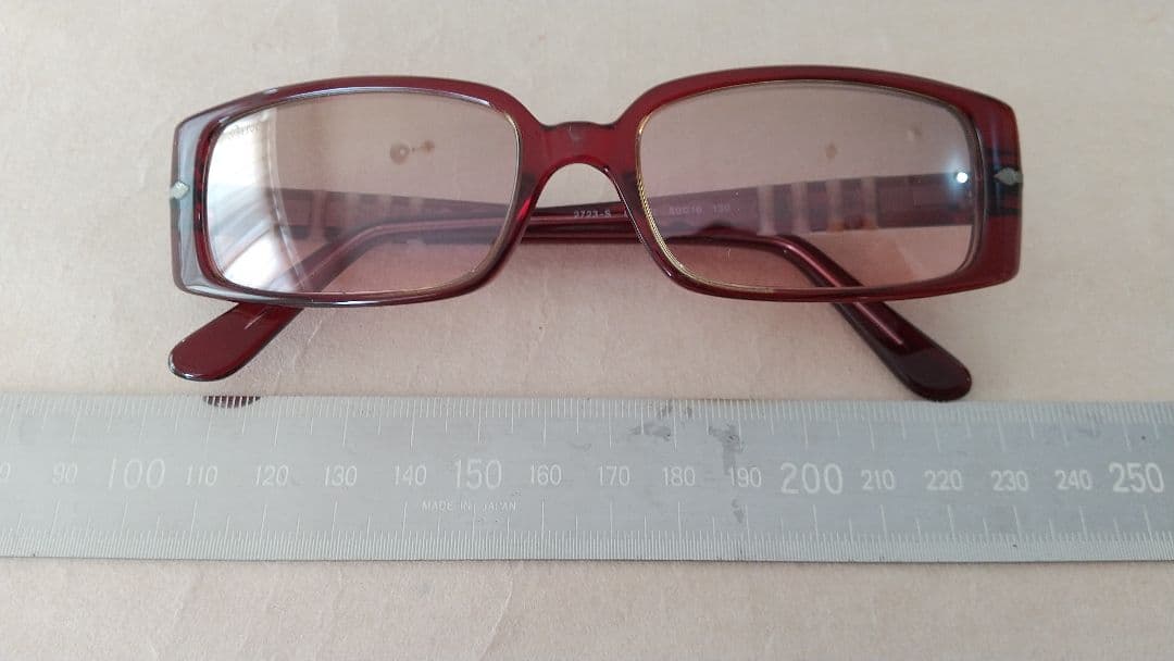 ペルソール サングラス イタリア製 上品なボルドーカラー