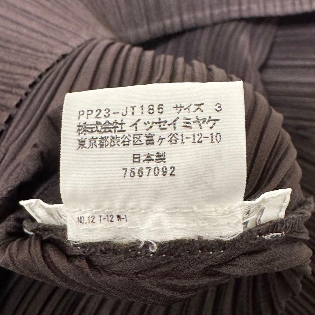 極美品✨PLEATS PLEASE プリーツ　ブラウン　チュニック　Lサイズ