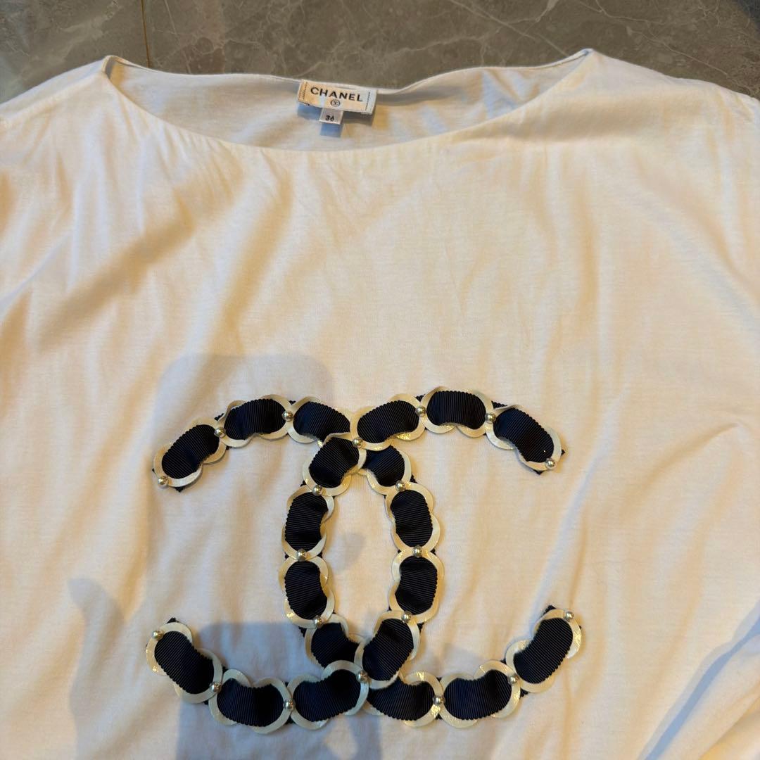 CHANEL ホワイト Tシャツ サイズ36