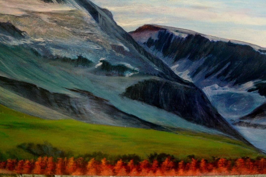 アクリル画　スイス マッターホルン 60cm x 84cm（A1）