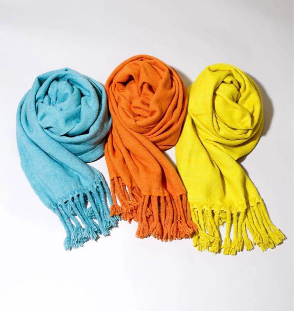 ヤクウールストール CTHY オレンジ