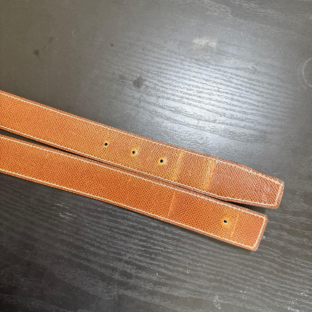 HERMES エルメスコンスタンスリバーシブルベルト65 マットシルバー　美品