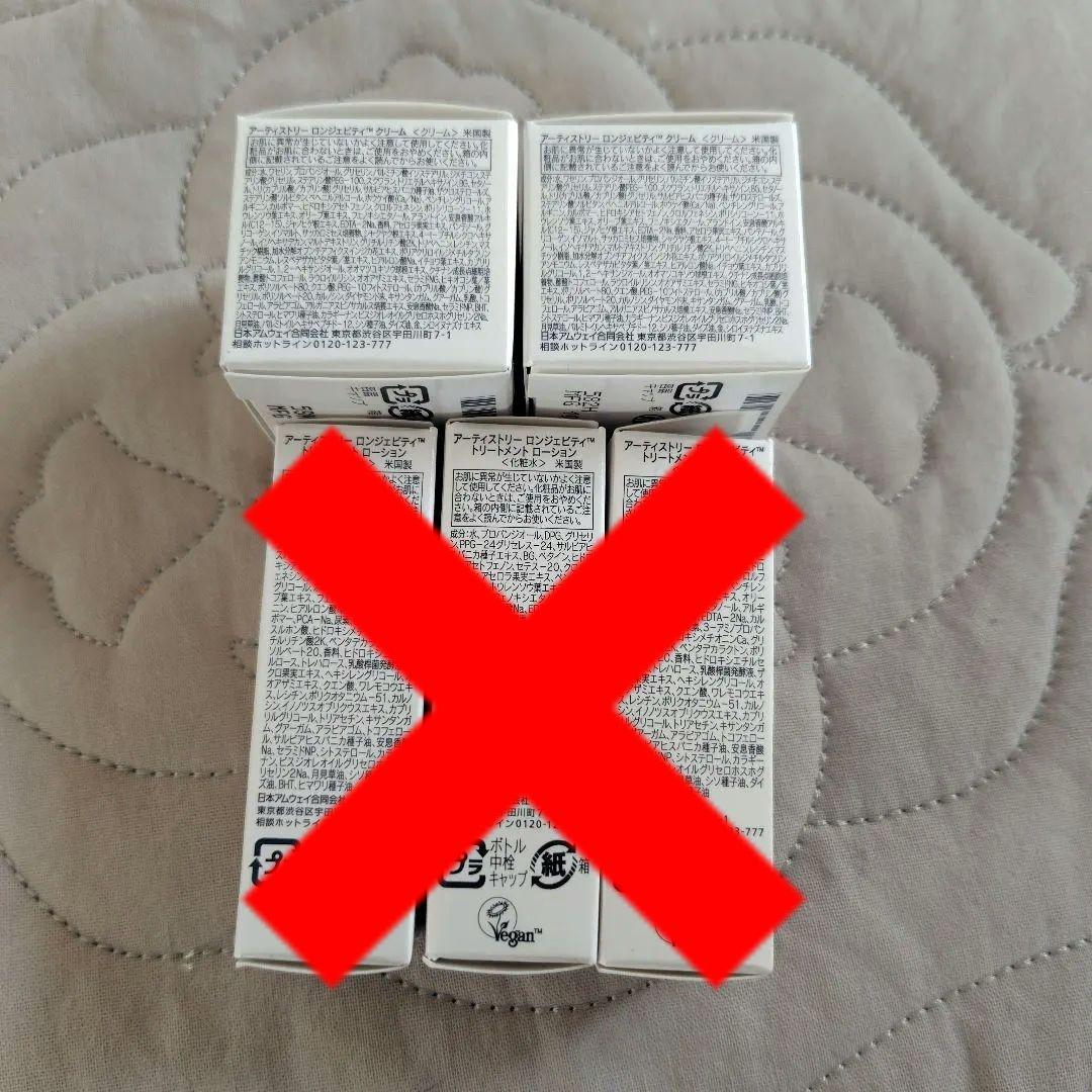 アムウェイ ロンジェビティ トリートメントローションとクリーム（ミニサイズ）