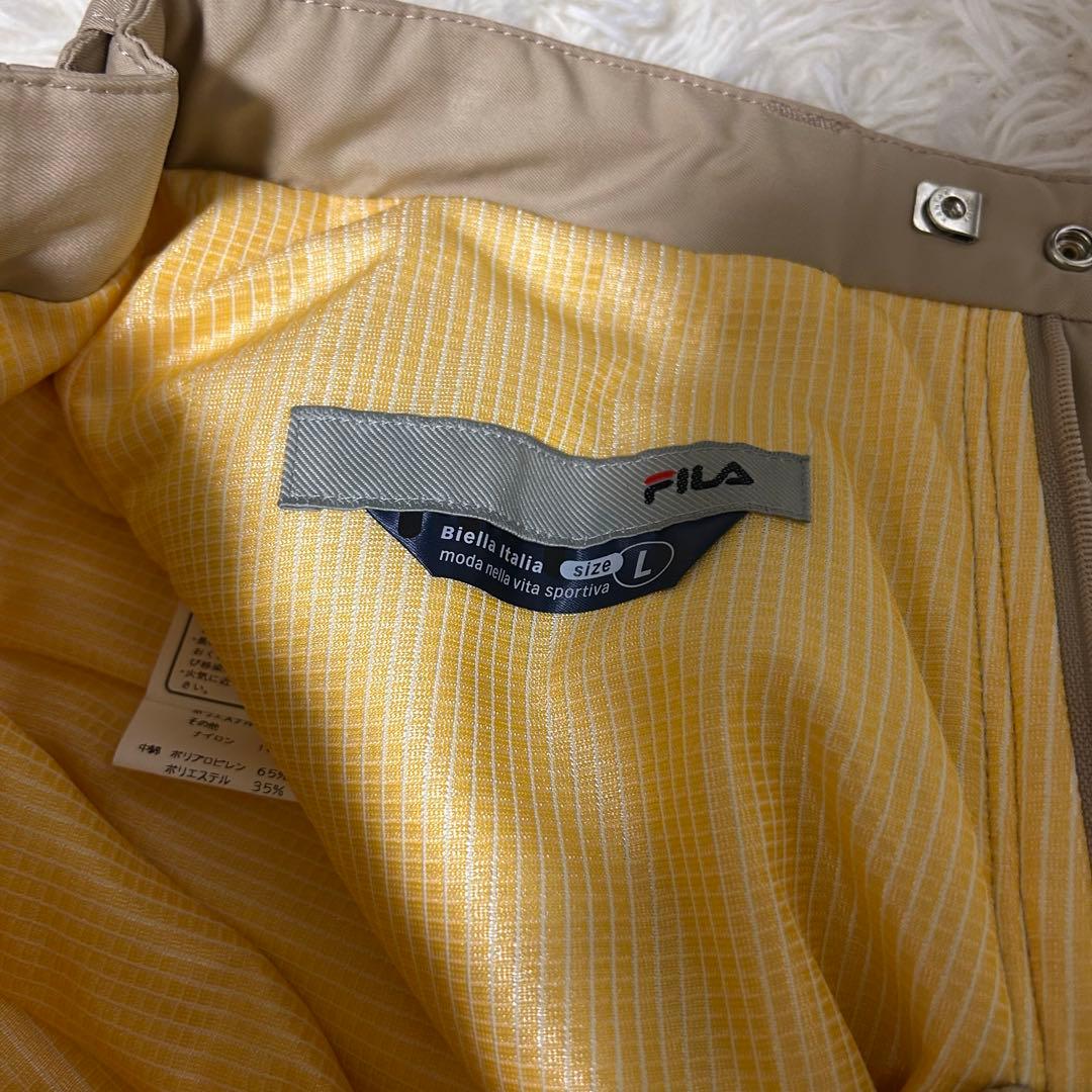 FILA フィラ スキー スノーボード ウェア ベージュ シンプル M Ｌ