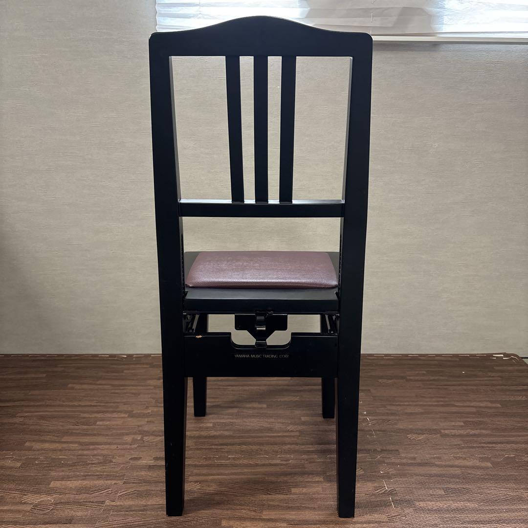 【美品】 YAMAHA トムソン椅子 ピアノ椅子 調整 座面エンジ