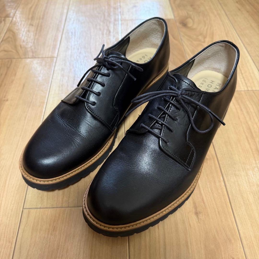 ☆美品☆ MARGARET HOWELL　革靴　黒　レースアップ　本革　レザー