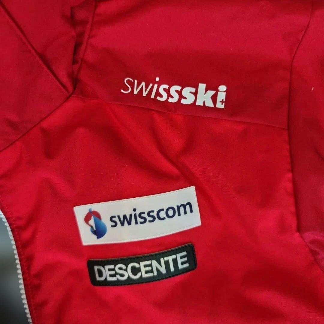 DESCENTE デサント 子供用 スキーウェア レッド/ブラック