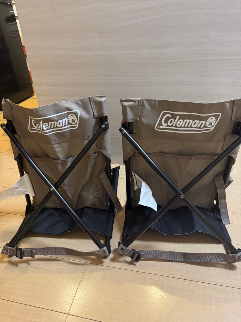 Coleman コンパクトグランドチェア グレージュ 2脚セット　新品