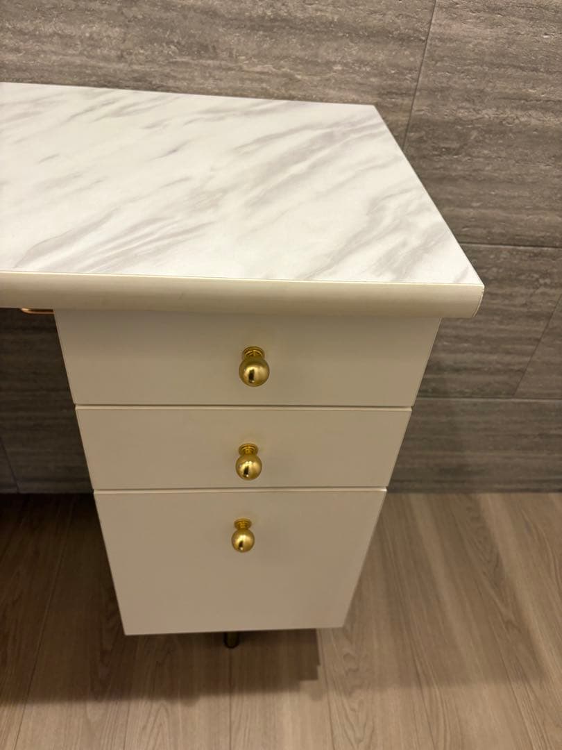 るる【Francfranc】エメラルド コスメドレッサー（ホワイト）