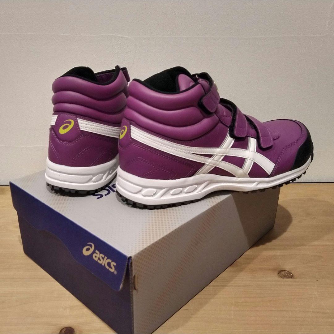 アシックス ウィンジョブ 限定 パープル 53S 安全靴 27.0cm 新品