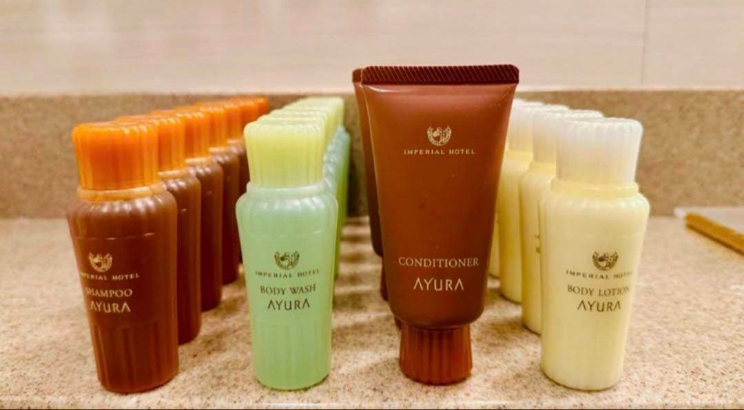 【ひろむし】AYURA アユーラ 帝国ホテル アメニティセット　計70本