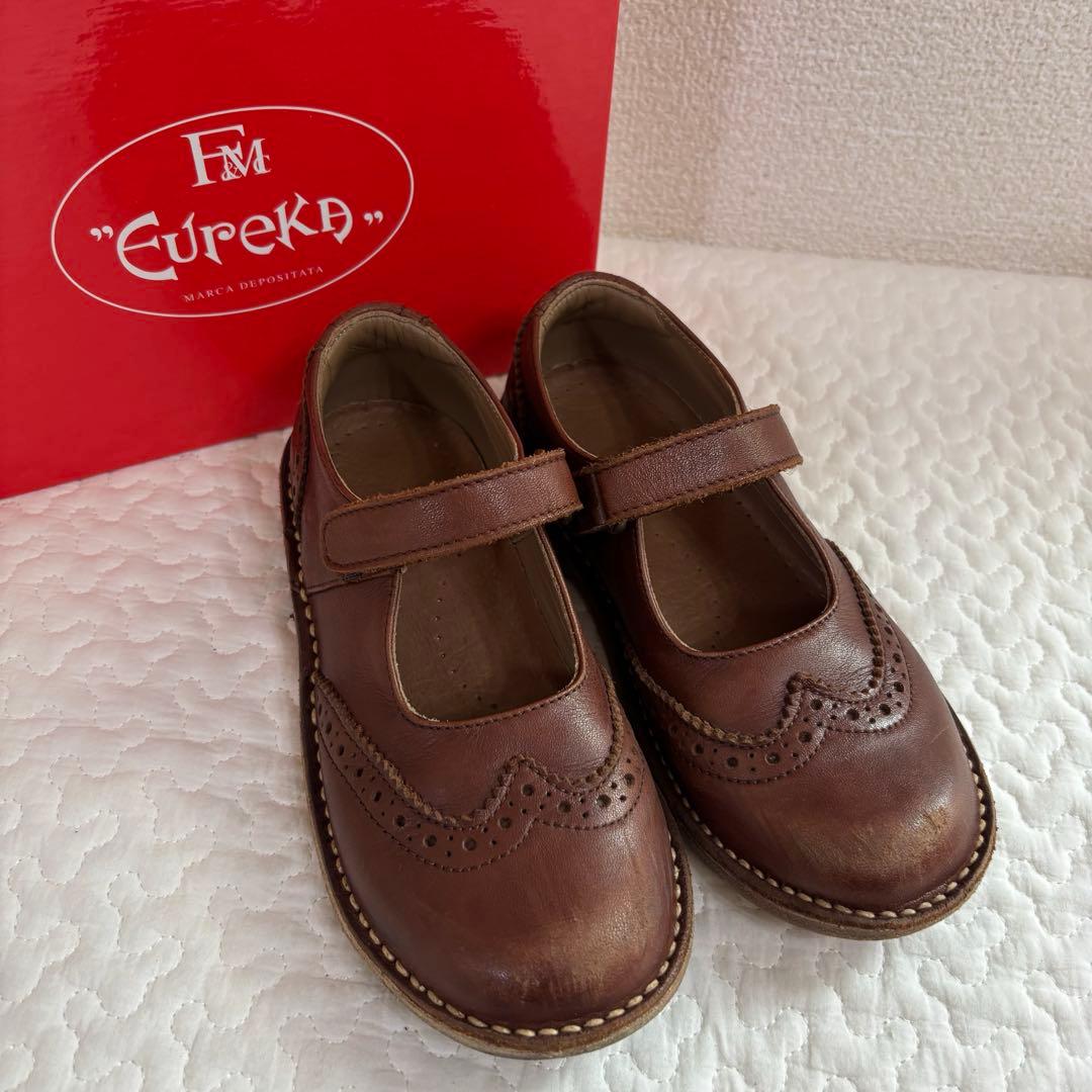 【値下げ】 エウレカ Eureka フラットシューズ 本革 18cm