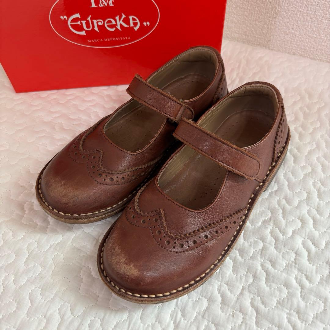【値下げ】 エウレカ Eureka フラットシューズ 本革 18cm