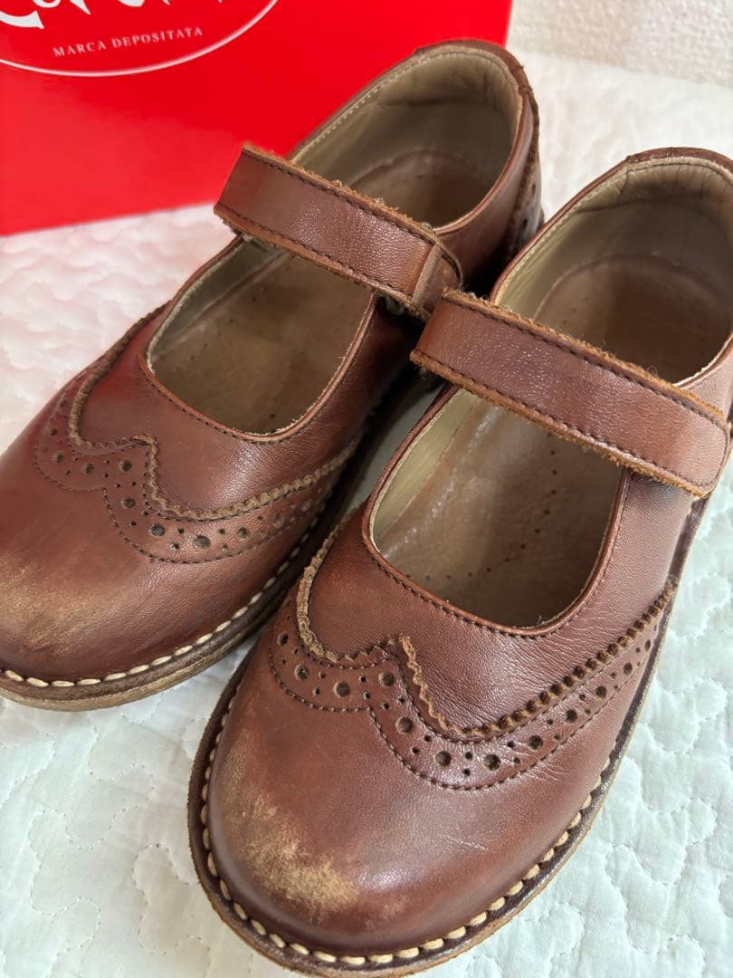 【値下げ】 エウレカ Eureka フラットシューズ 本革 18cm