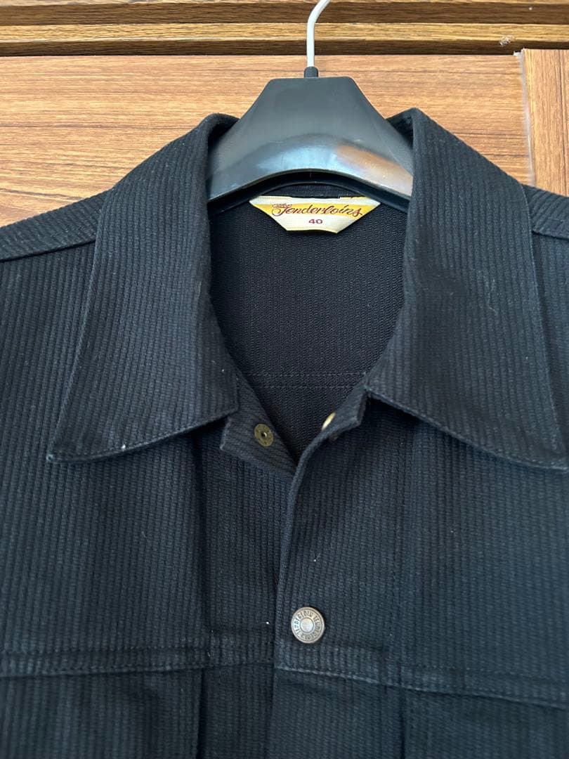 TENDERLOIN ピケ　ブラックジャケット 40 M テンダーロイン