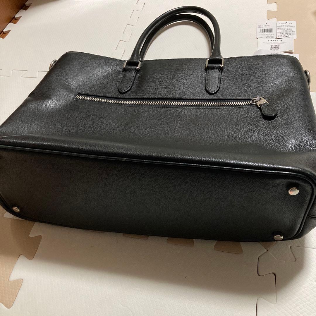 COACH コーチ　2way レザー　黒　ビジネストートバッグ　C2841