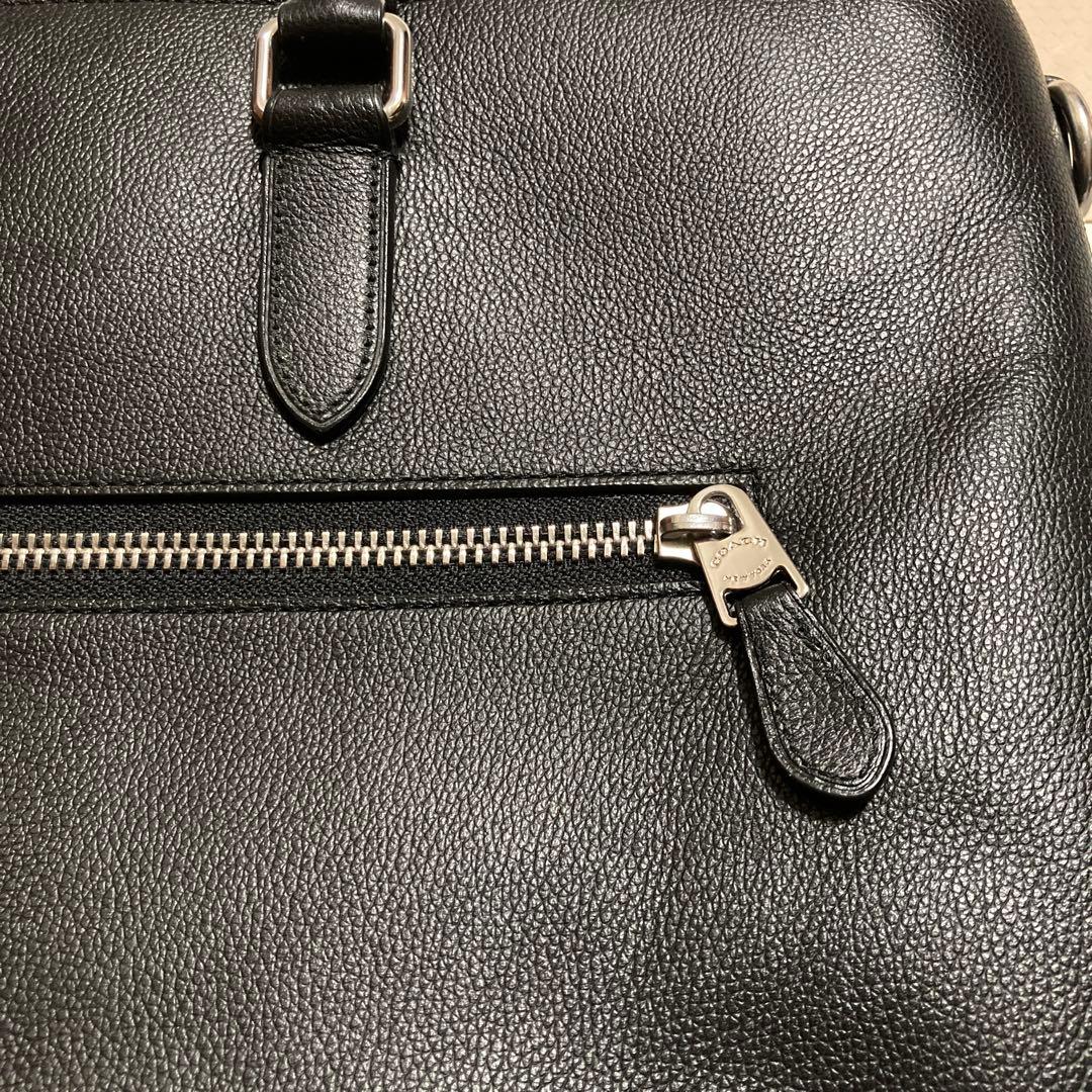 COACH コーチ　2way レザー　黒　ビジネストートバッグ　C2841