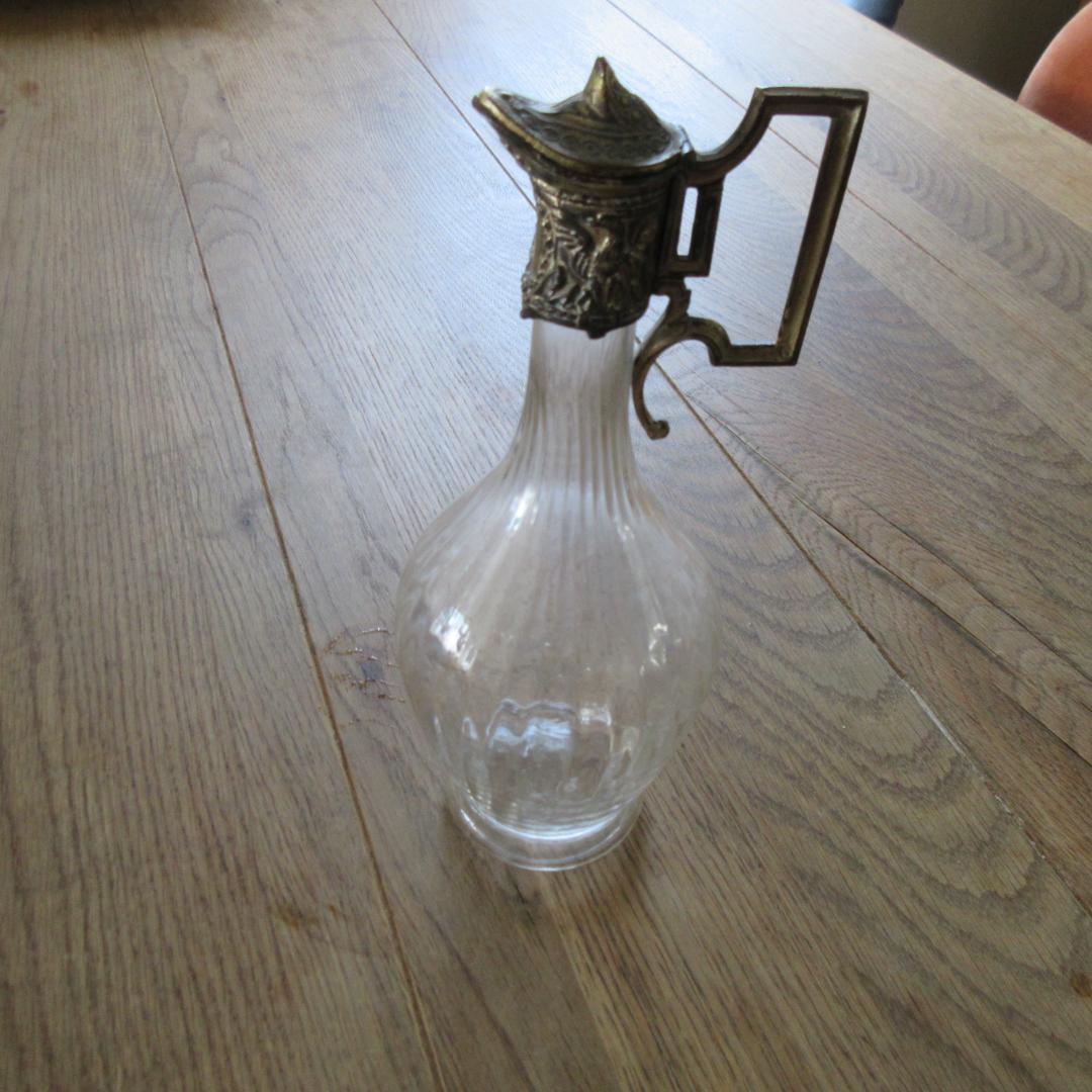 1800年代後半 フランス製ガラス水差し　ピッチャー　状態良好