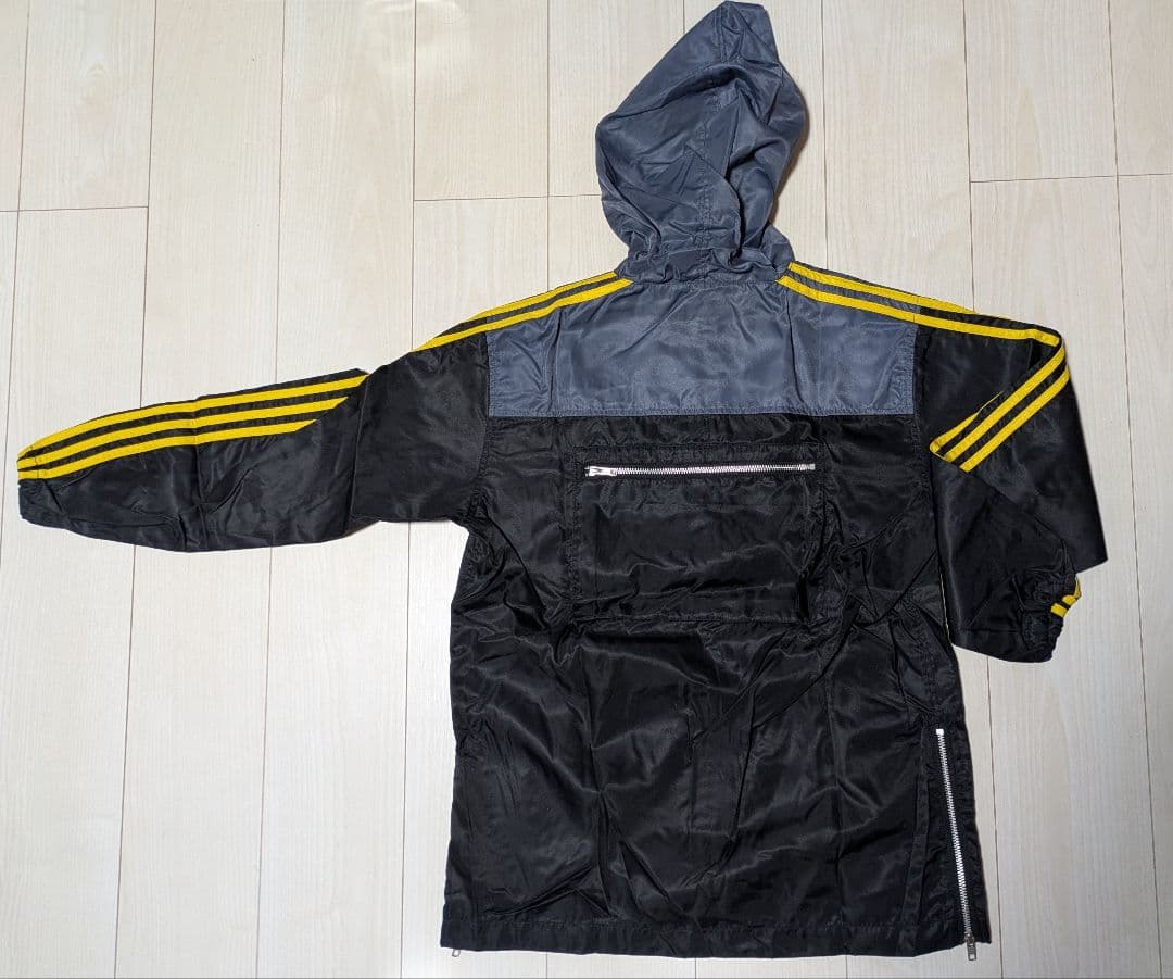 hide LEMONed フード付きナイロンパーカー 黒 グレー