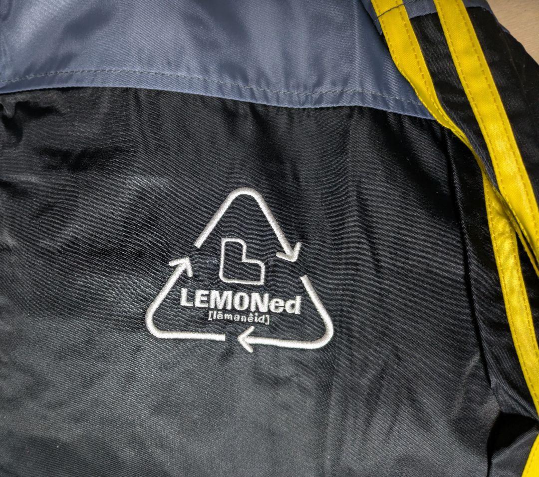 hide LEMONed フード付きナイロンパーカー 黒 グレー