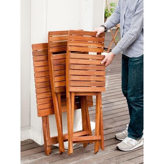 アカシア製ガーデンテーブル・チェアセット