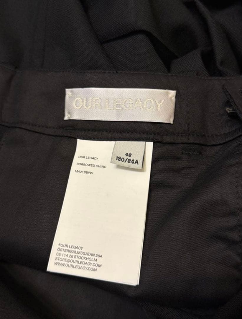 パンツ our legacy borrowed chino black