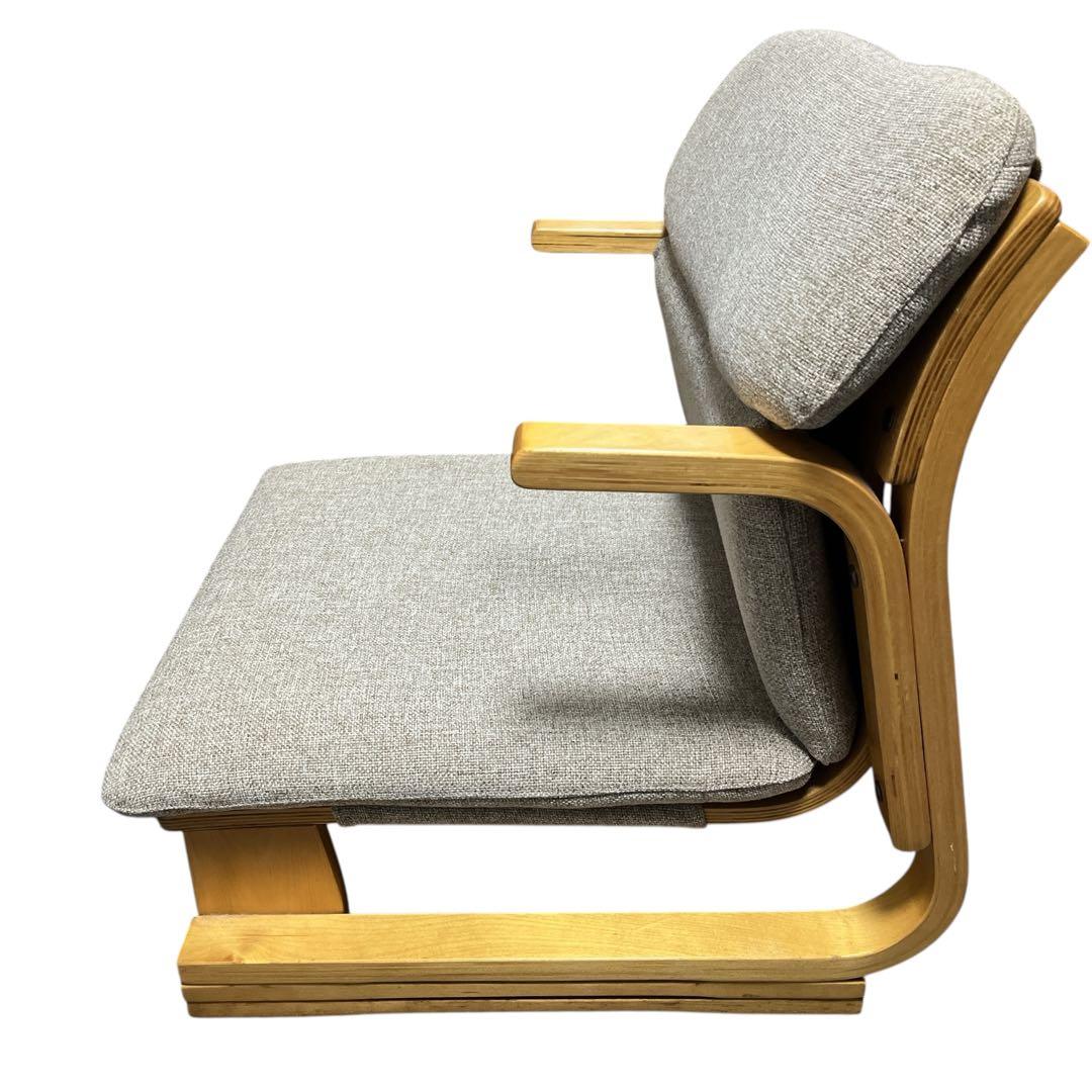 【美品】 通販生活 楽座椅子 カタログハウス 座椅子 グレー