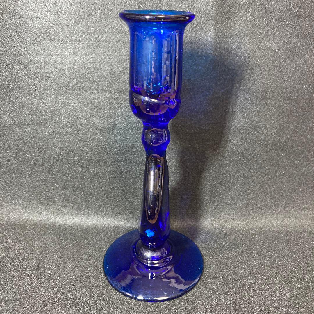 倉敷ガラス 小谷眞三 小谷真三 キャンドルスタンド 蝋燭立て 吹きガラス 気泡3