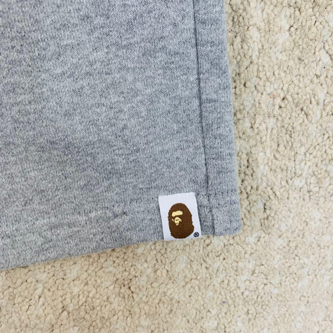 A BATHING APE ハーフパンツ　シャーク　迷彩　グレー　XL