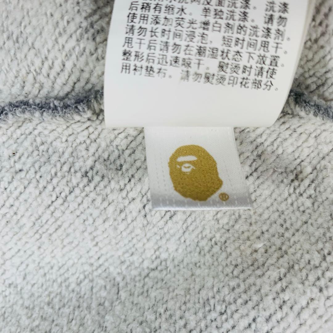 A BATHING APE ハーフパンツ　シャーク　迷彩　グレー　XL