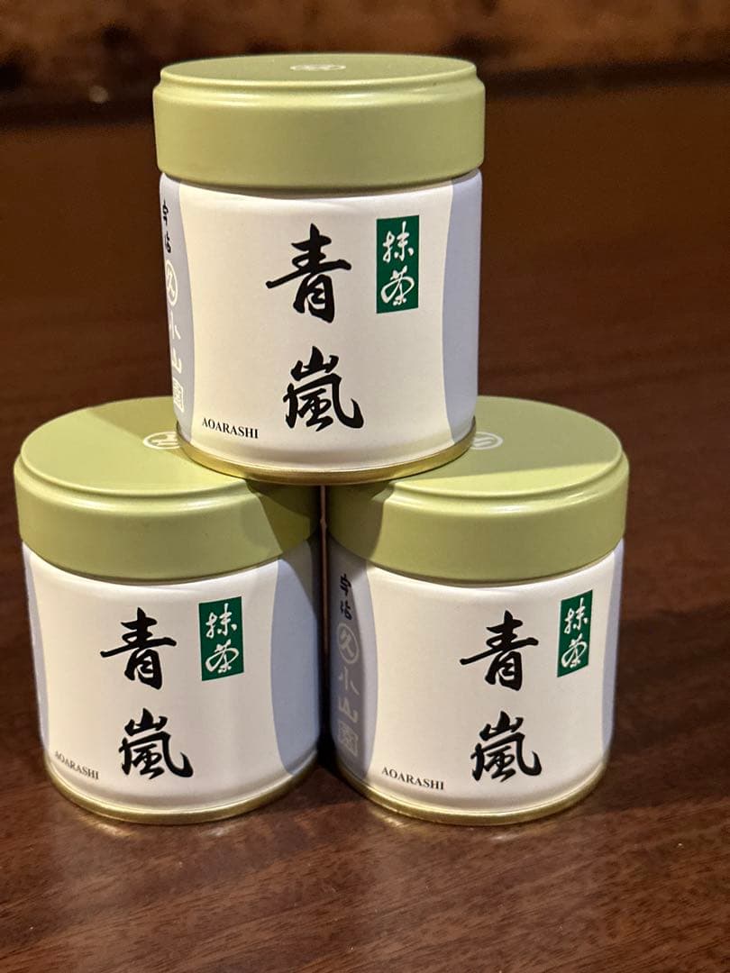 UJI MATCHA 宇治抹茶　丸久小山園青嵐40g 3缶