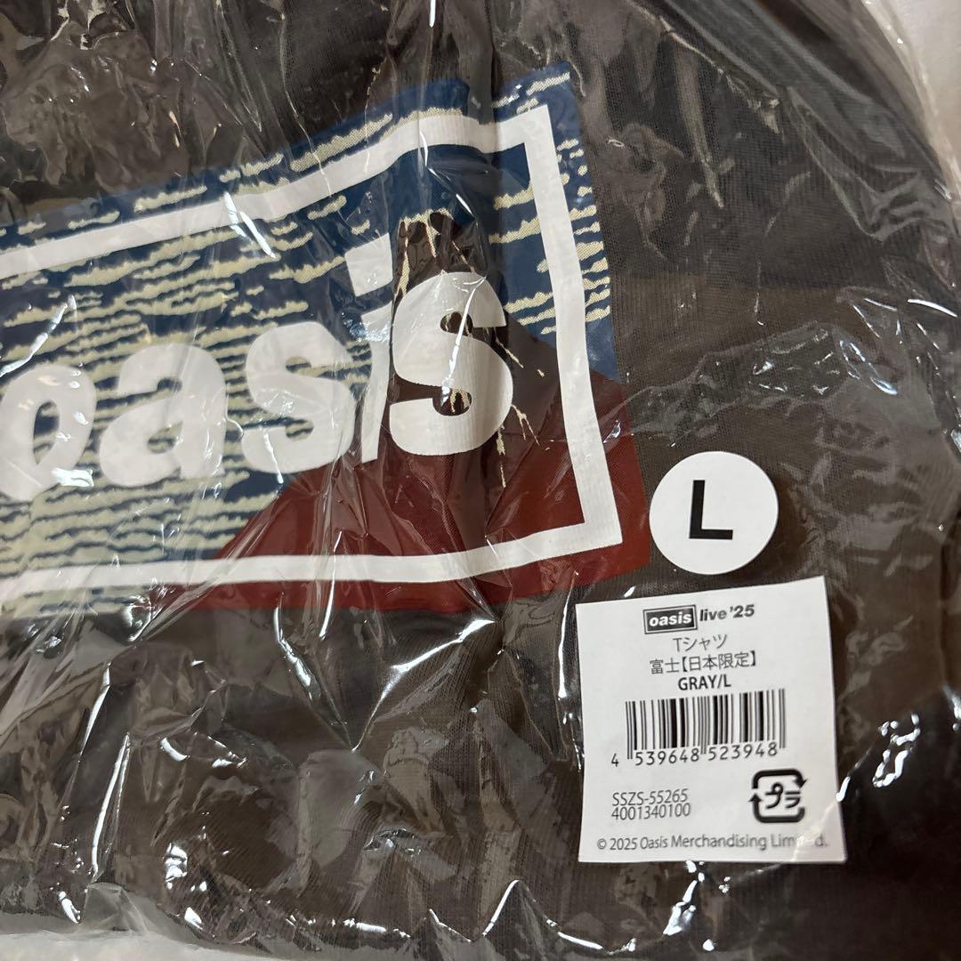 oasis live '25 Tシャツ Lサイズ グレー　富士　日本限定　新品