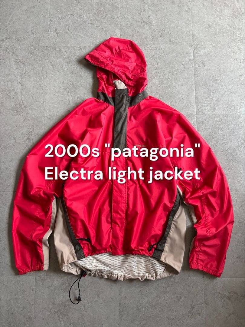 Y2K 00s patagonia エレクトラライトジャケット レッド テック