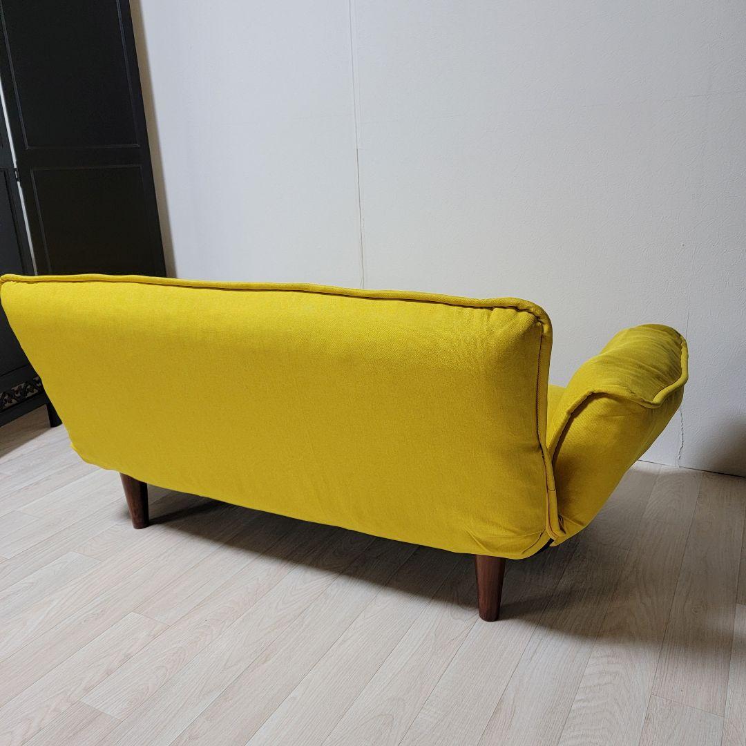 セルタン　カウチソファ 2人掛け「KAN」 ダリアンマスタード