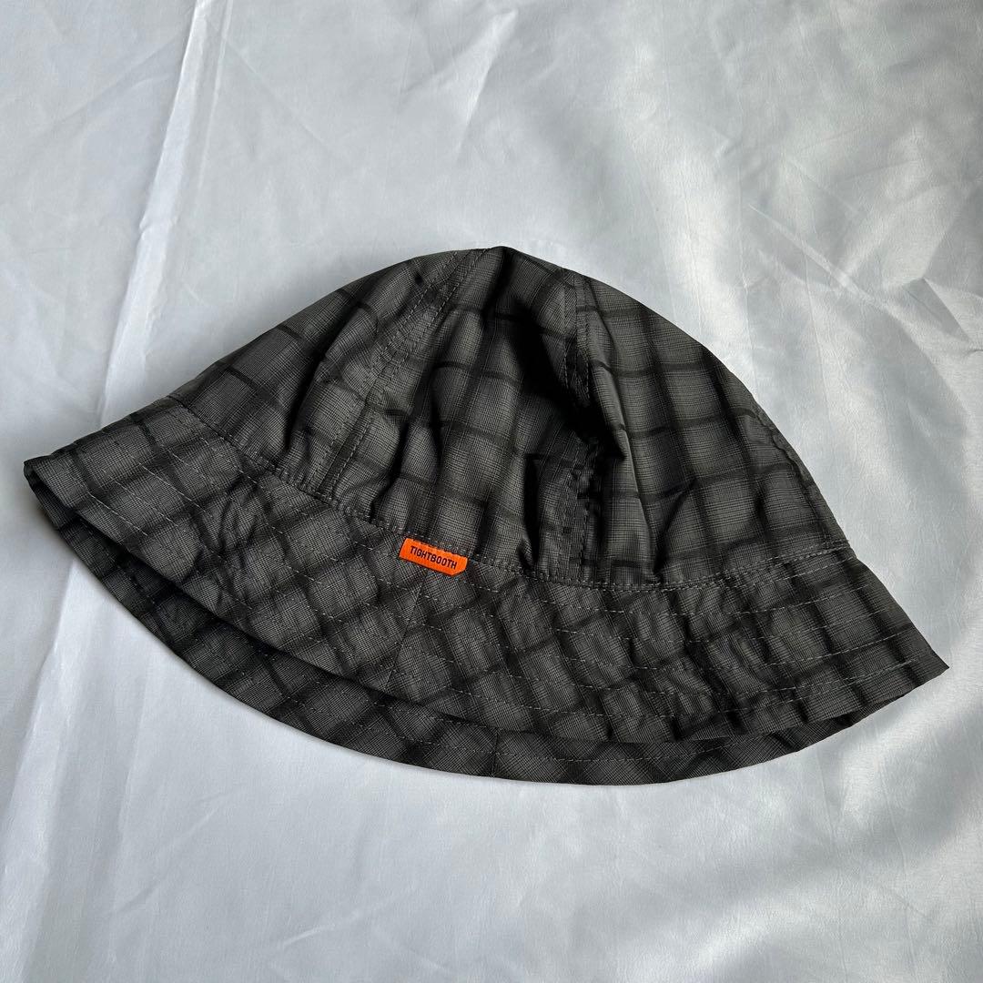 【新品未使用】TIGHTBOOTH EMBOSS PLAID HAT BLACK